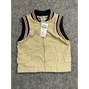 Gymboree Baby Boys Corduroy Puffer Vest Tan NWT 18 24‎ Months Pockets